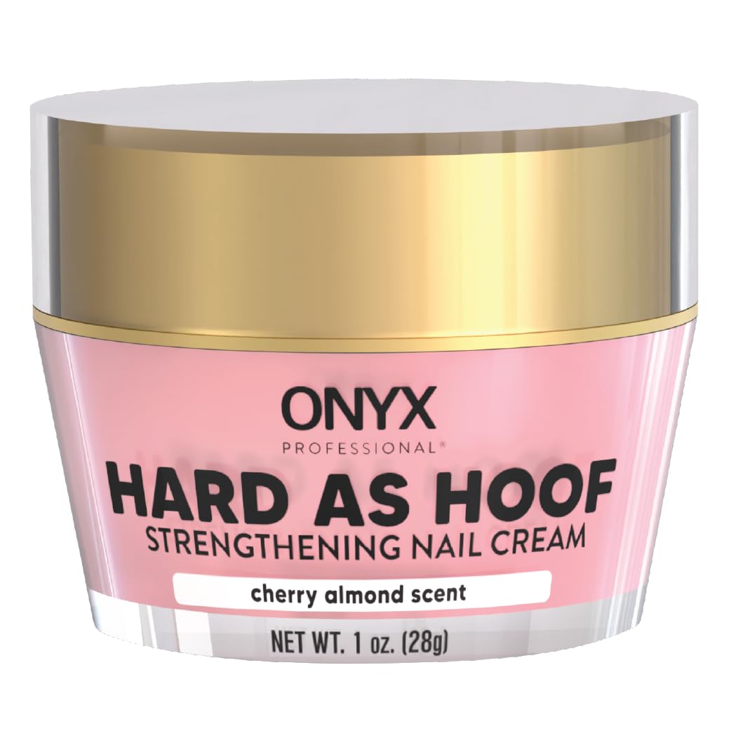 Onyx Professional Hard as Hoof Nail Strengthening Cream with Coconut Scent, Nail Growth & Conditioning Cuticle Cream Stops Splits, Chips, Cracks & Strengthens Nails, 1 oz 7DAY'S