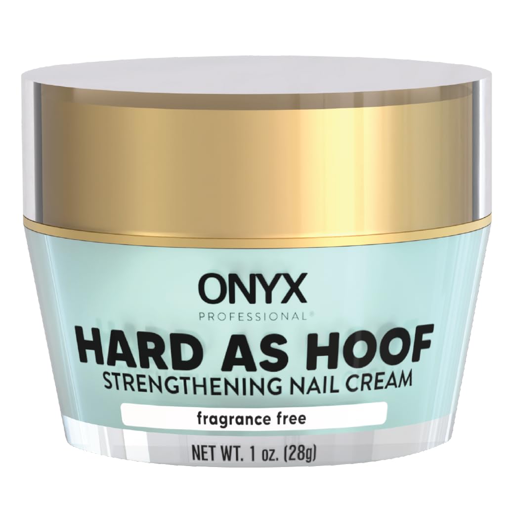 Onyx Professional Hard as Hoof Nail Strengthening Cream with Coconut Scent, Nail Growth & Conditioning Cuticle Cream Stops Splits, Chips, Cracks & Strengthens Nails, 1 oz 7DAY'S