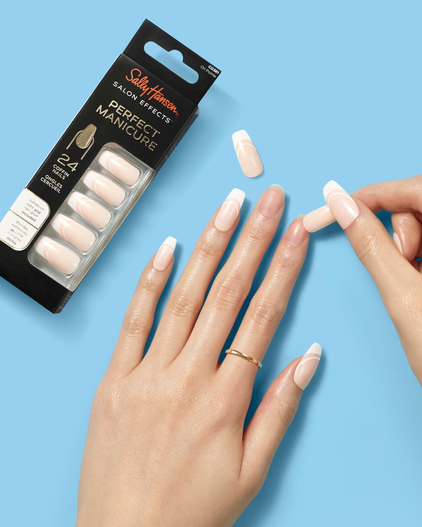 Sally Hansen Salon Effects Perfect Manicure Moon-Ami OV161 24 Oval Nails Deal US