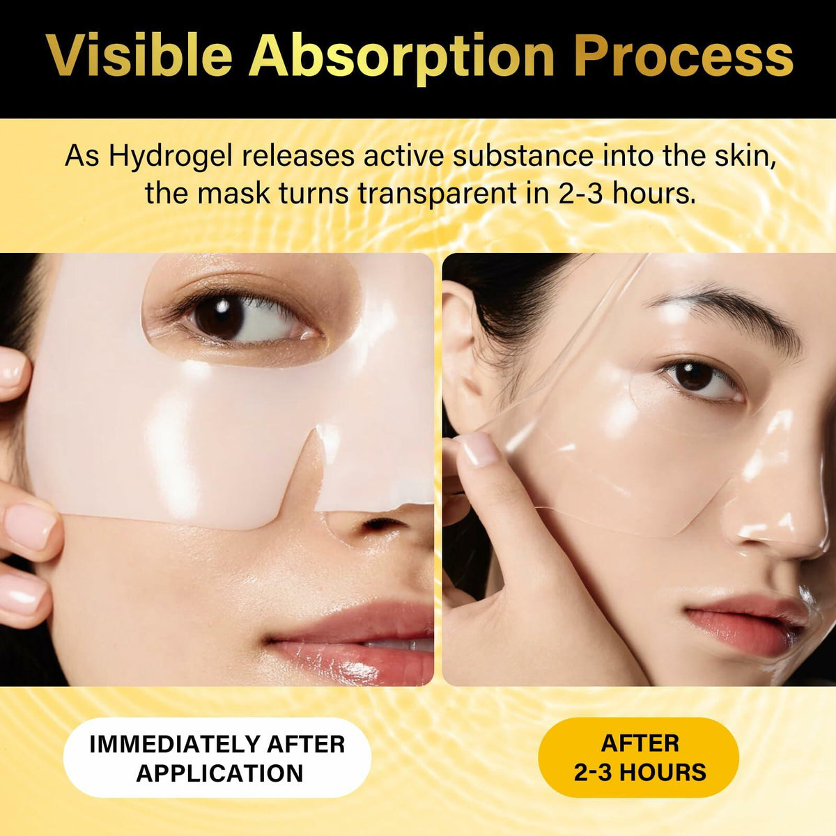 BestBy01/28 BXRUIAGN Snail Mucin Face Mask 96 Hydrogel Korean Skin Care 4pcs Deal US