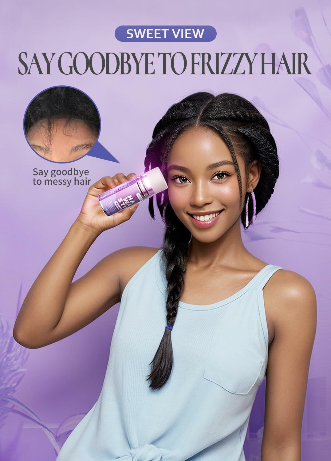 SWEET VIEW Hair Wax Stick & Brush Lavender Scent Hair Tamer Pomade Kids Deal US