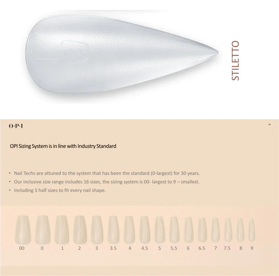 OPI - GELevate - Soft Gel Tips 640pc - Stiletto Queen Nails & Beauty Supplies