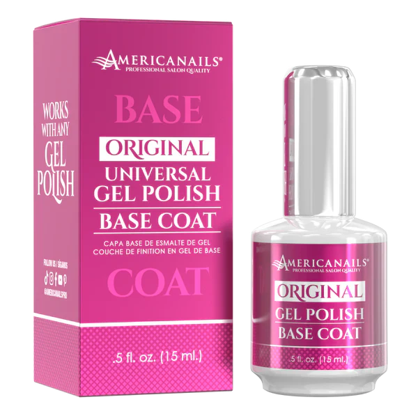 AmericaNails- Original Gel Polish Base Coat .5oz Queen Nails & Beauty Supplies