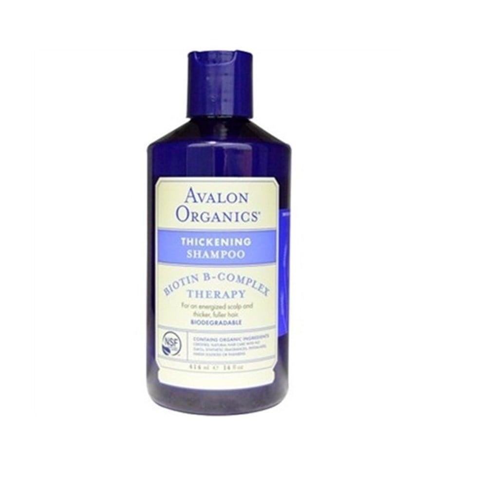 Avalon Organics Biotin B-Complex Therapy Shampoo for Hair Loss & Scalp Health - 14 fl oz, Sulfate-Free, Natural Ingredients Beauty Care Bag