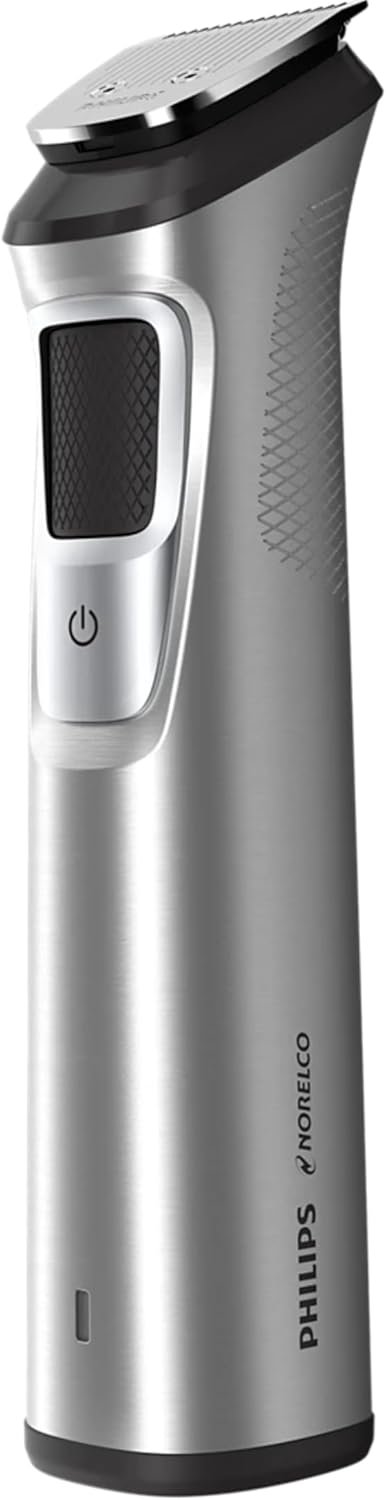 PHILIPS Multi Groomer 8000 Series, 21 Piece Grooming Kit, Beard Trimmer for Men, All-in-One Precision Trimmer for Face, Head, and Body 7DAY'S
