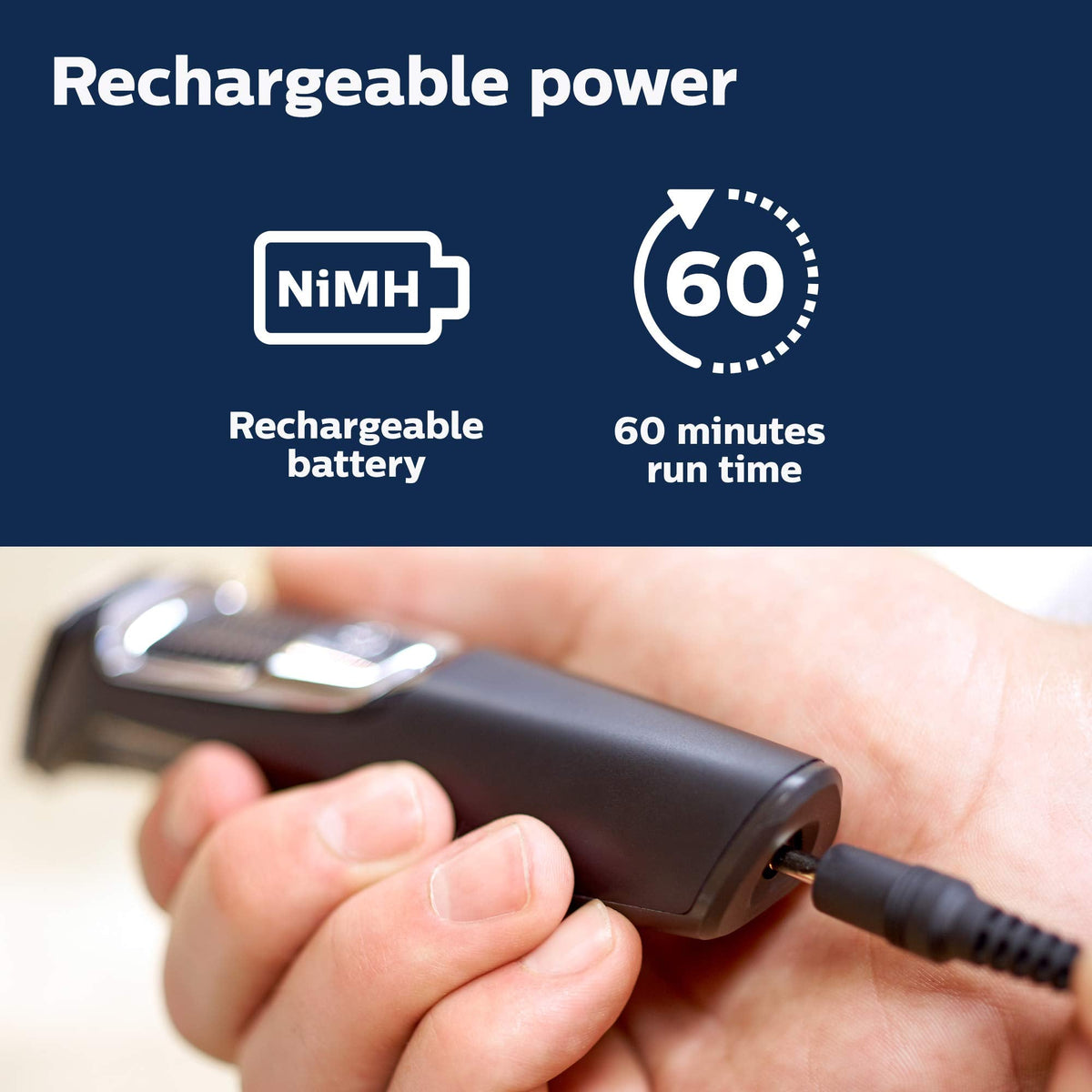 Philips Norelco Multigroom All-in-One Trimmer Series 3000 with 13 pieces - No Blade Oil Needed, MG3750/50 7DAY'S