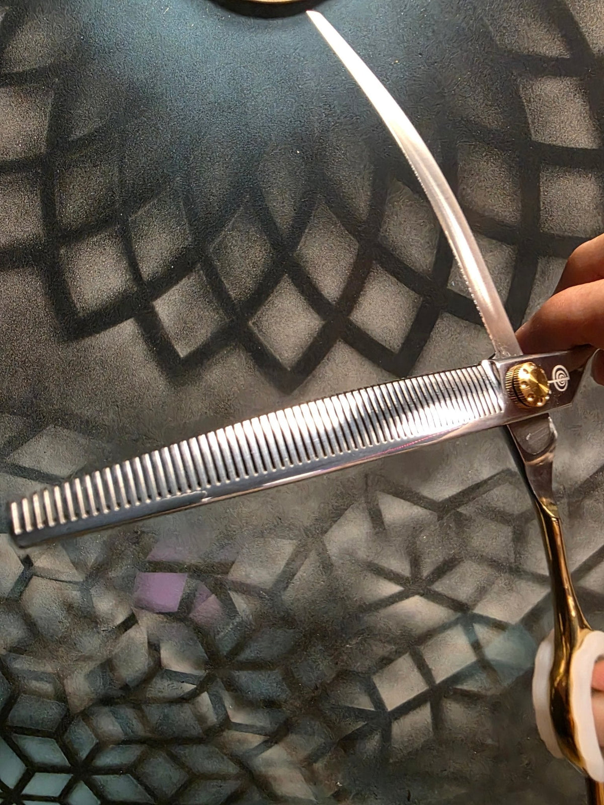 Reiki Shears Golden Touch Midas Curved Thinner Reiki Shears