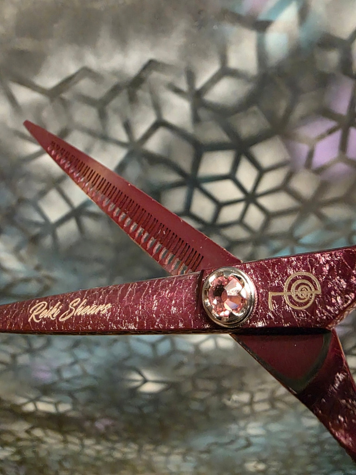 Reiki Shears - Pink Unicorn Reverse Chunker Reiki Shears