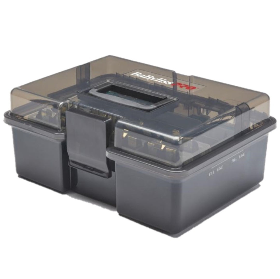 The BaBylissPRO Barber Sonic Disinfectant Box Island mobile supplies