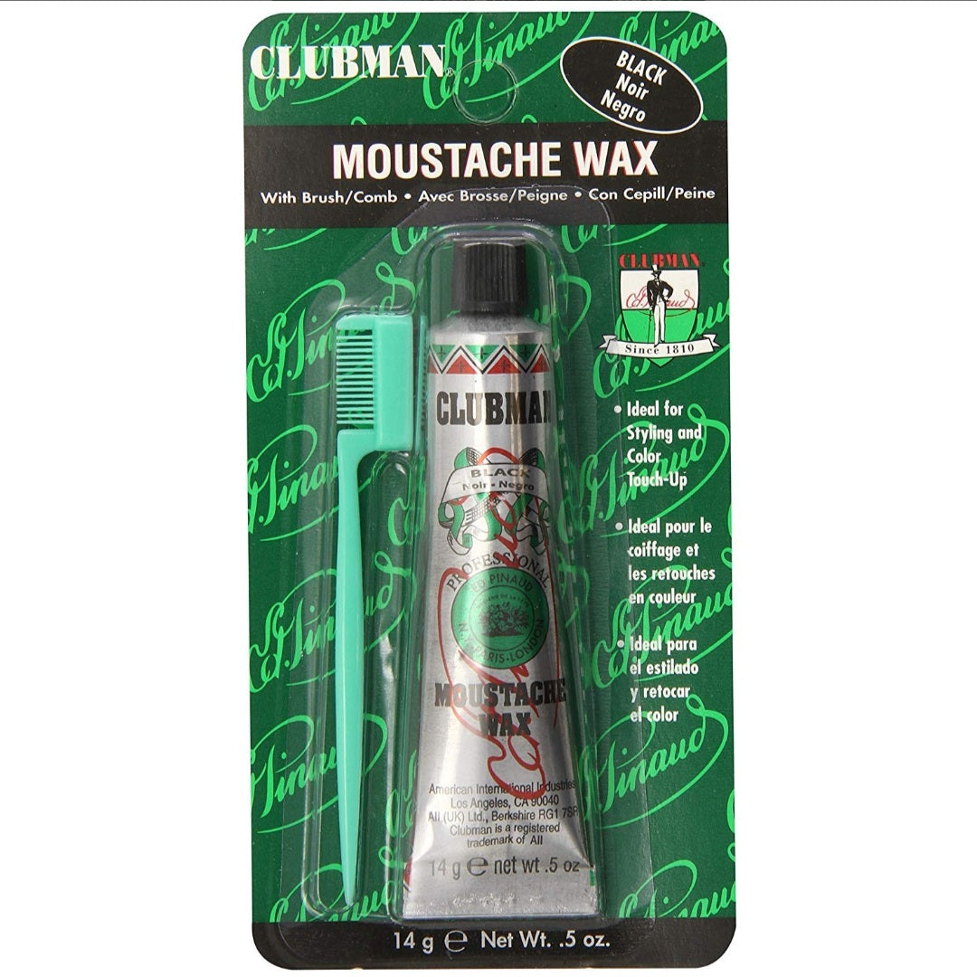 Clubman Moustache Wax Black 0.5 oz.