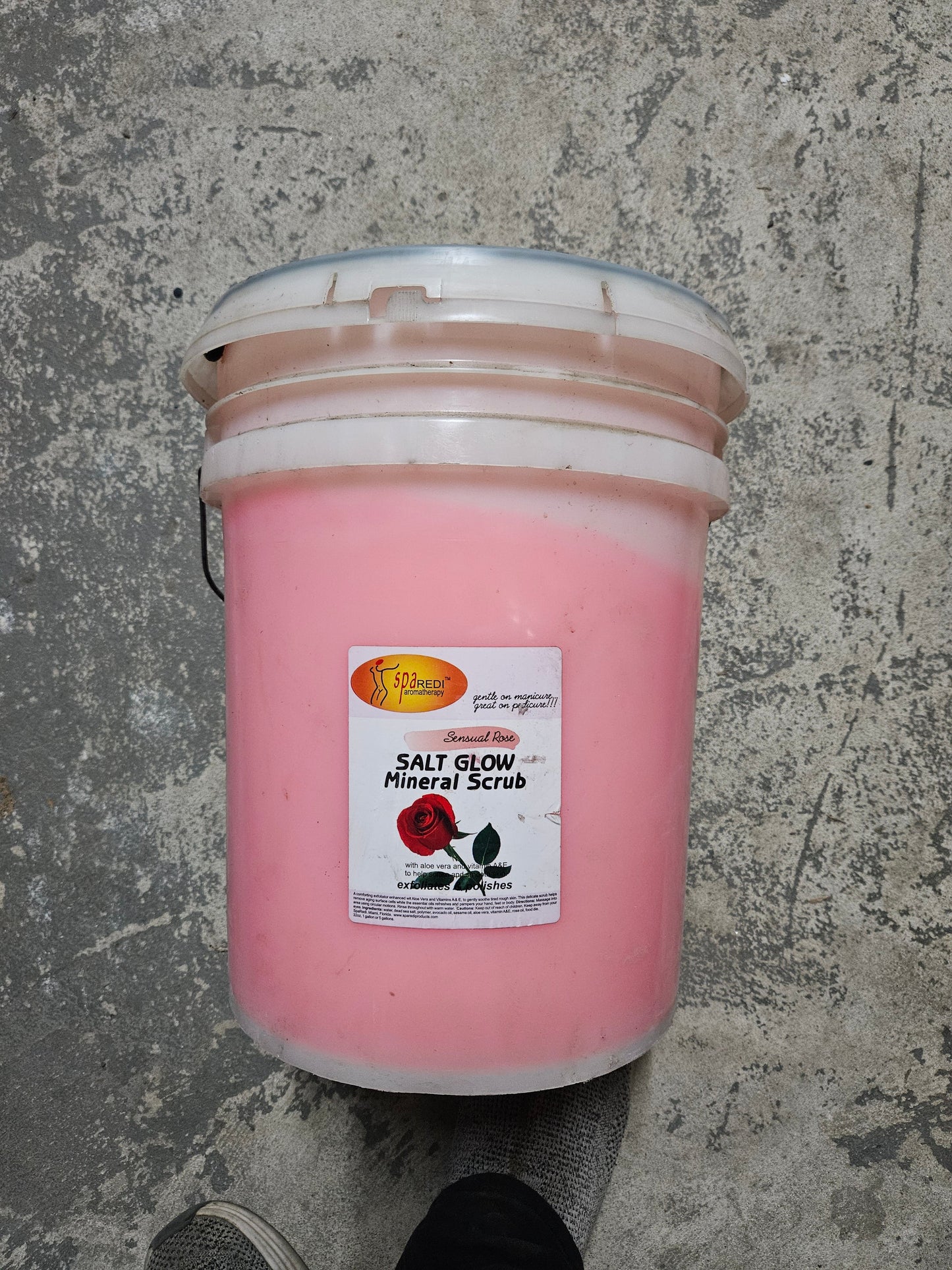 Spa Redi - Salt Glow Mineral Scrub - Sensual Rose 5Gal (Limited)