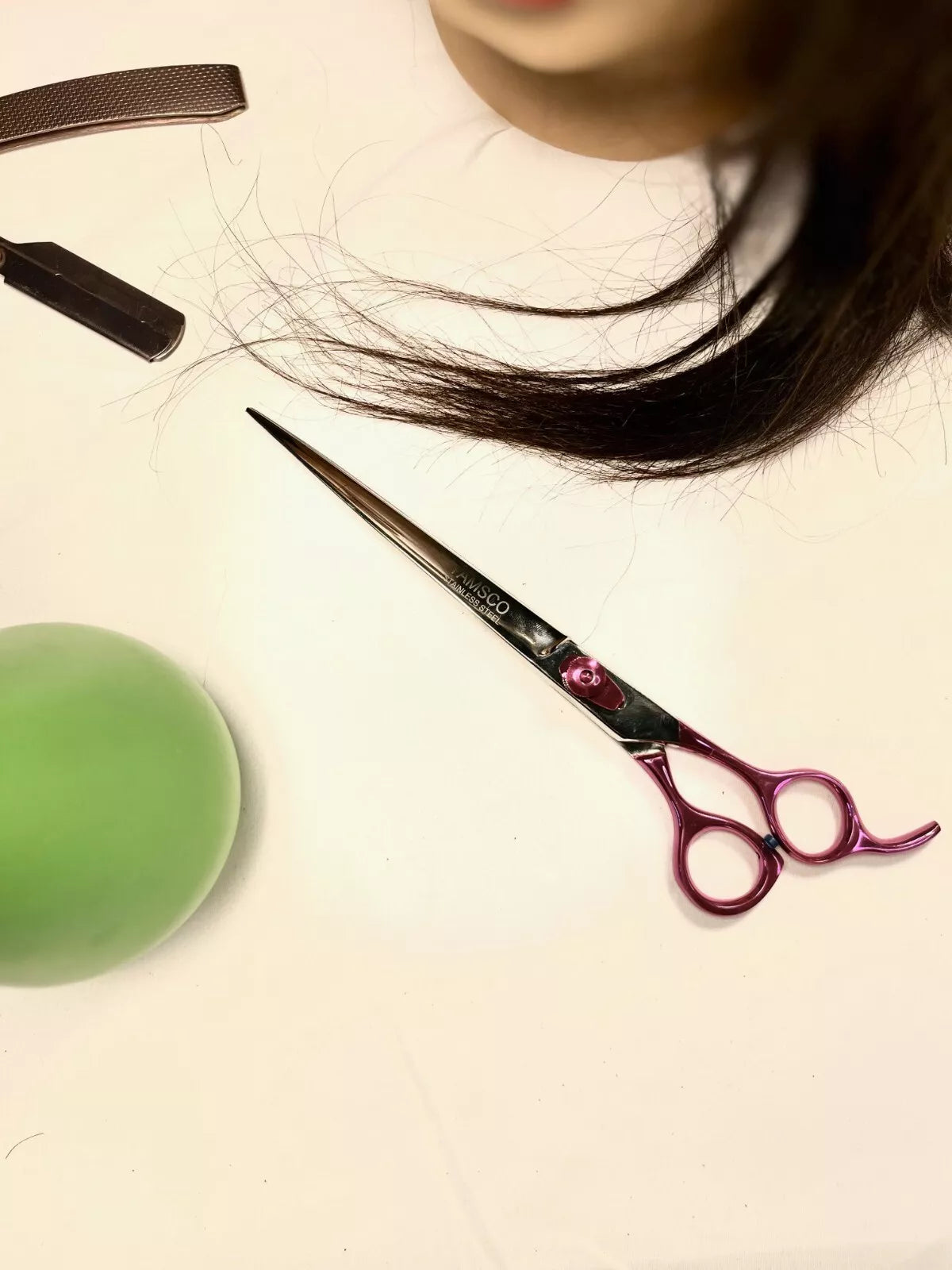 Hair Cutting Shear 7.25" Pink (from USA) Tamsco Precision Tools