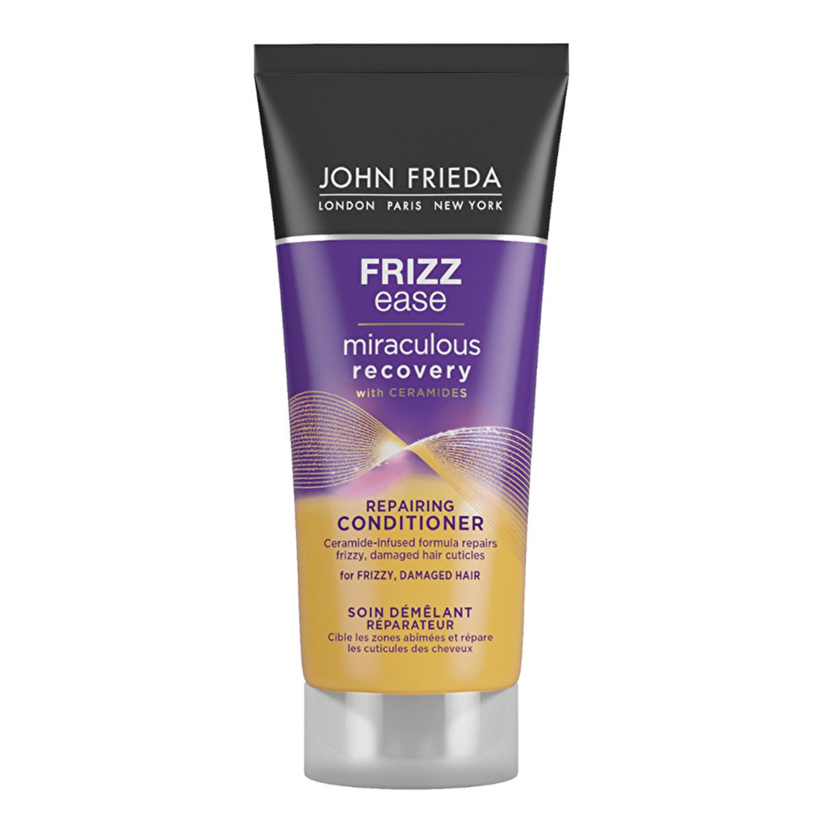 John Frieda Repairing Hair Conditioner - Miraculous Recovery, Anti-Damage, Natural Ingredients, Frizz Ease Beauty Care Bag