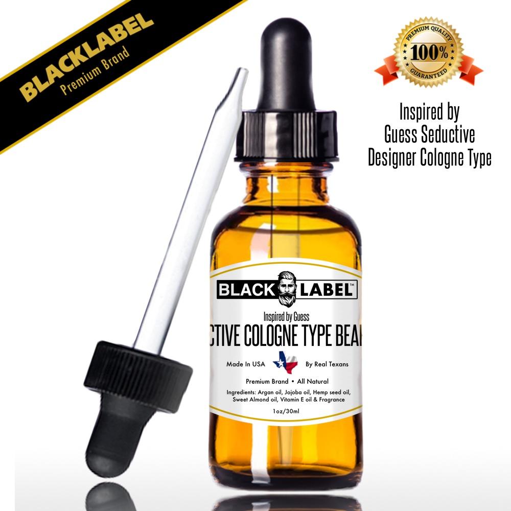 Seductive by Guess Cologne Scented Beard Oil Blacklabel Beard Company