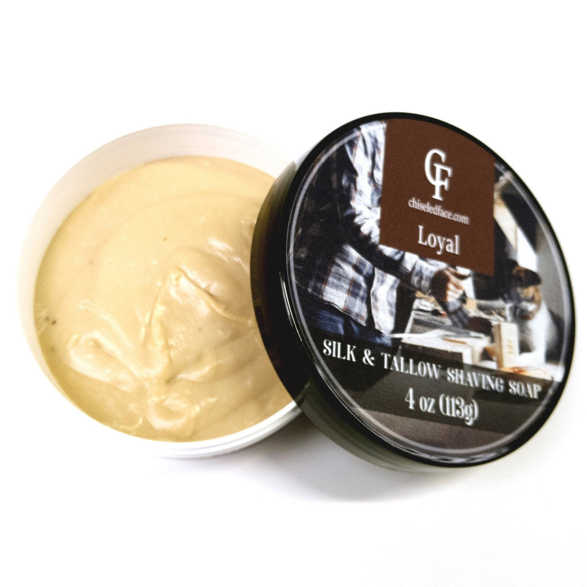 Silk Tallow Shave Soap - Loyal Chiseled Face