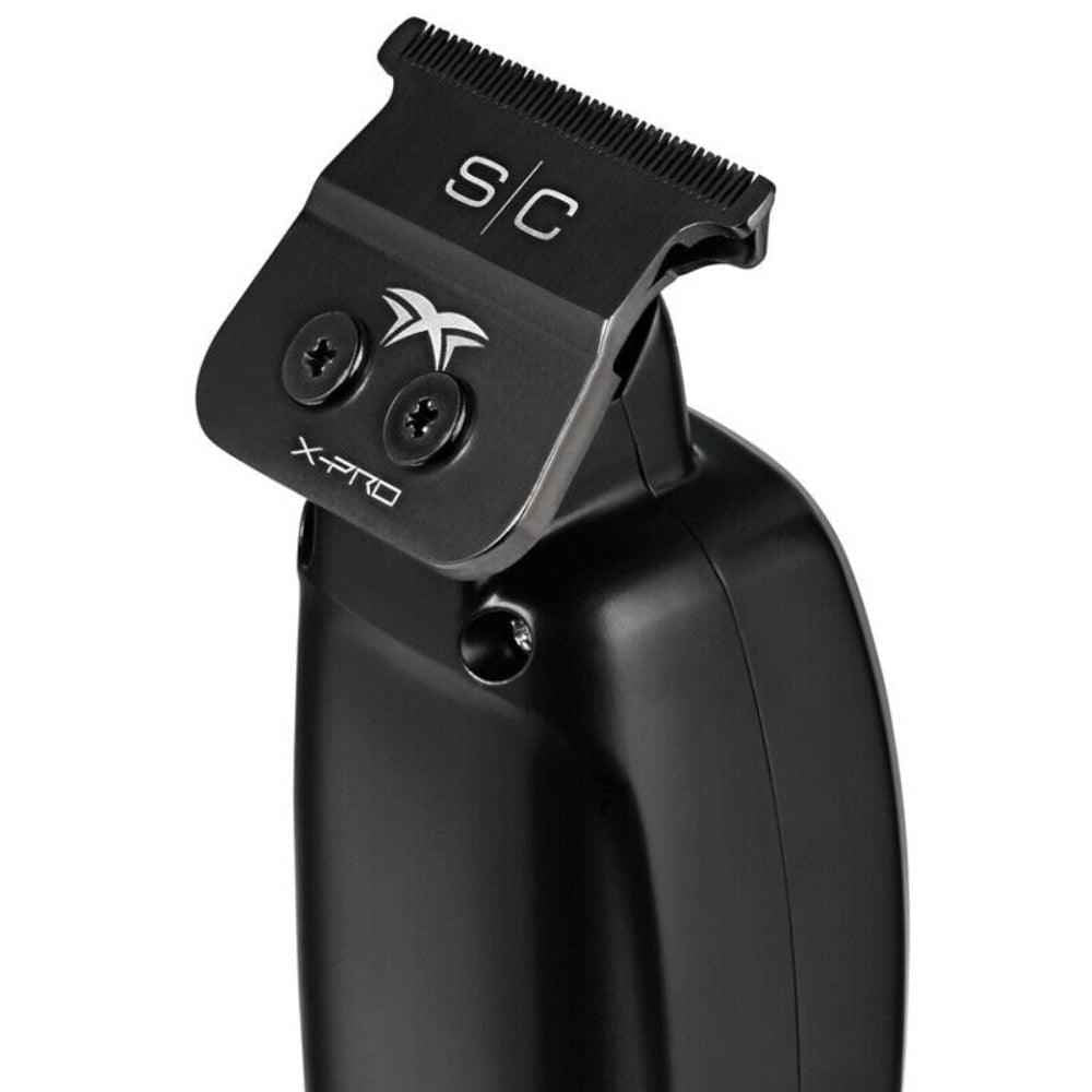 StyleCraft Saber Professional Full Metal Body Digital Brushless Motor Cordless Trimmer - Black SC403B Certified Clippers