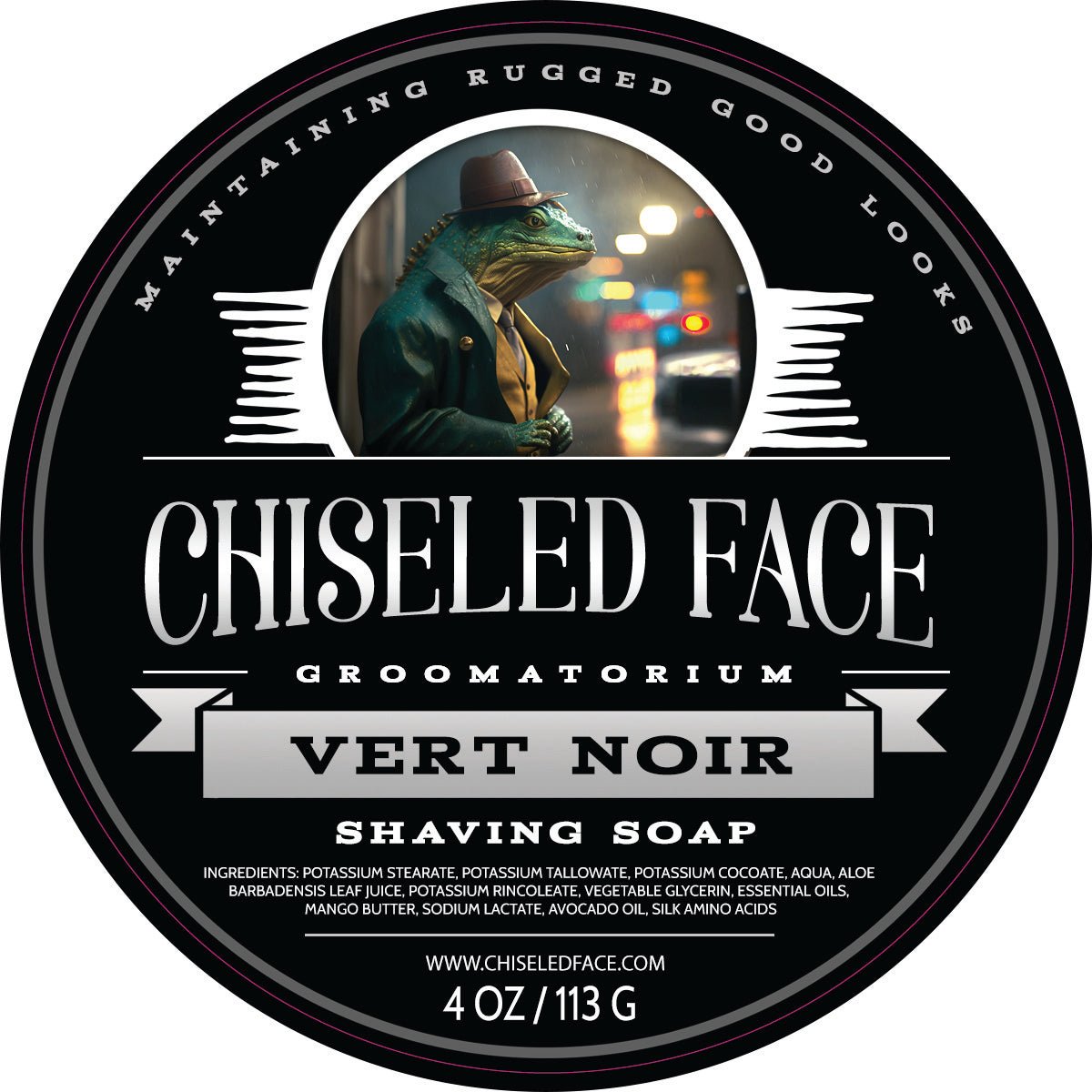 Vert Noir - Shaving Soap Chiseled Face