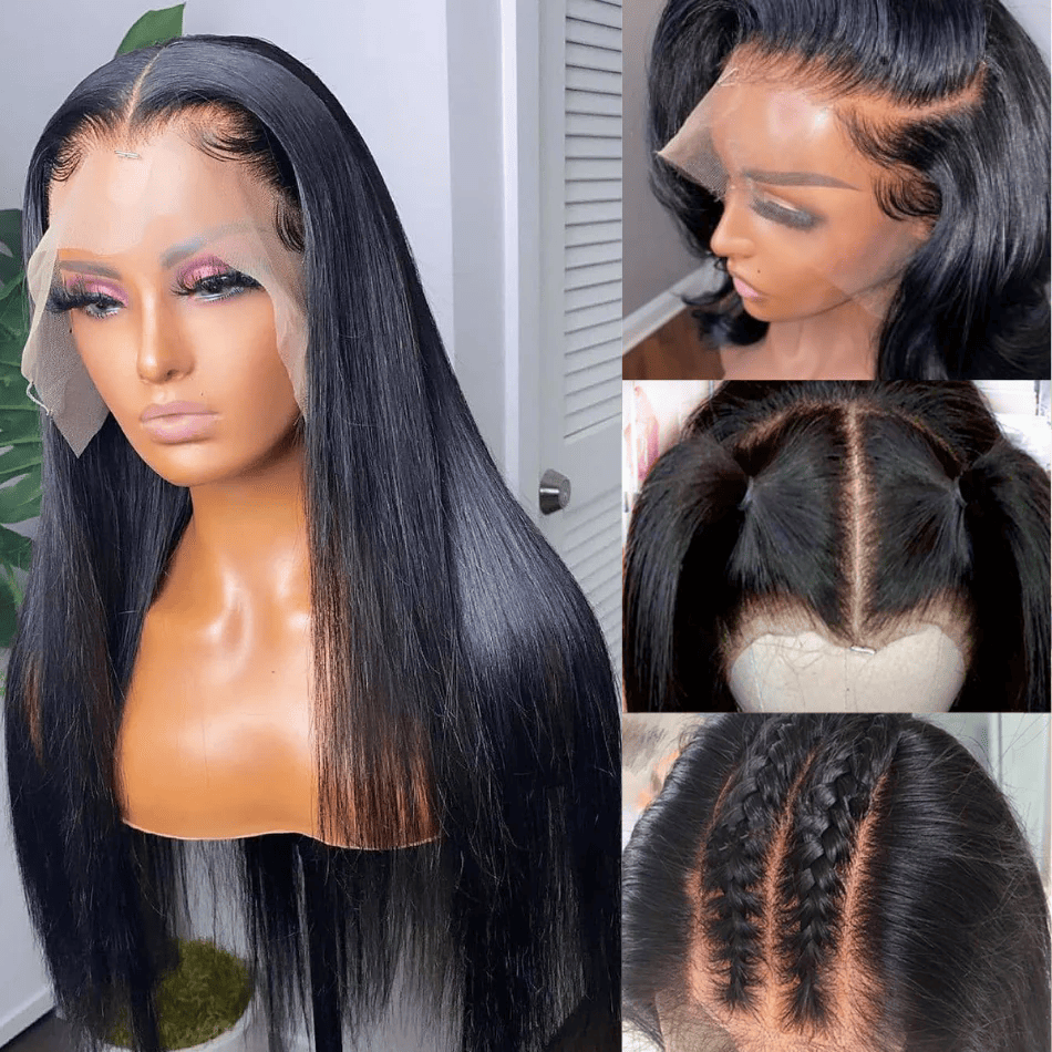 Vietnamese Raw Hair 250% Density Straight Lace Frontal Wigs Human Hair Lace Front Transparent Hd Lace Wig For Black Women 7DAY'S
