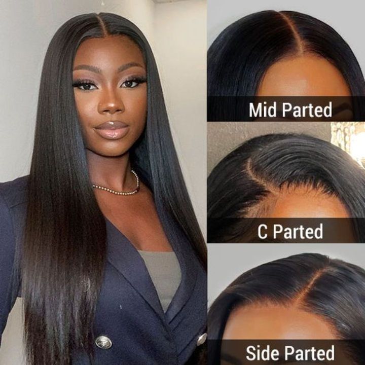 Vietnamese Raw Hair 250% Density Straight Lace Frontal Wigs Human Hair Lace Front Transparent Hd Lace Wig For Black Women 7DAY'S