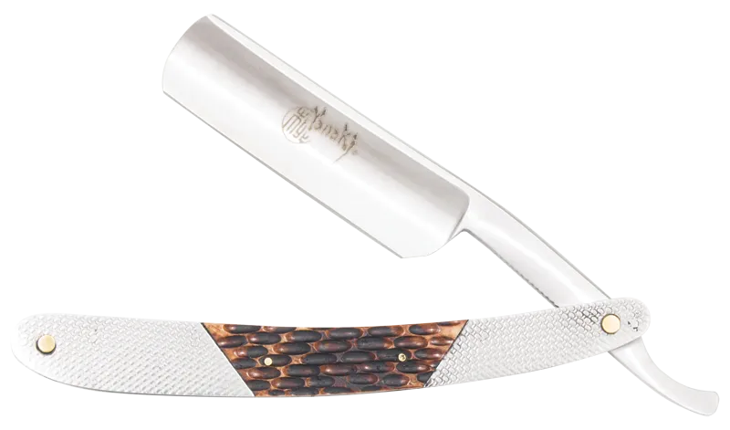 YANAKI PERMANENT BLADE STRAIGHT RAZOR - COW BONE (#YK106)