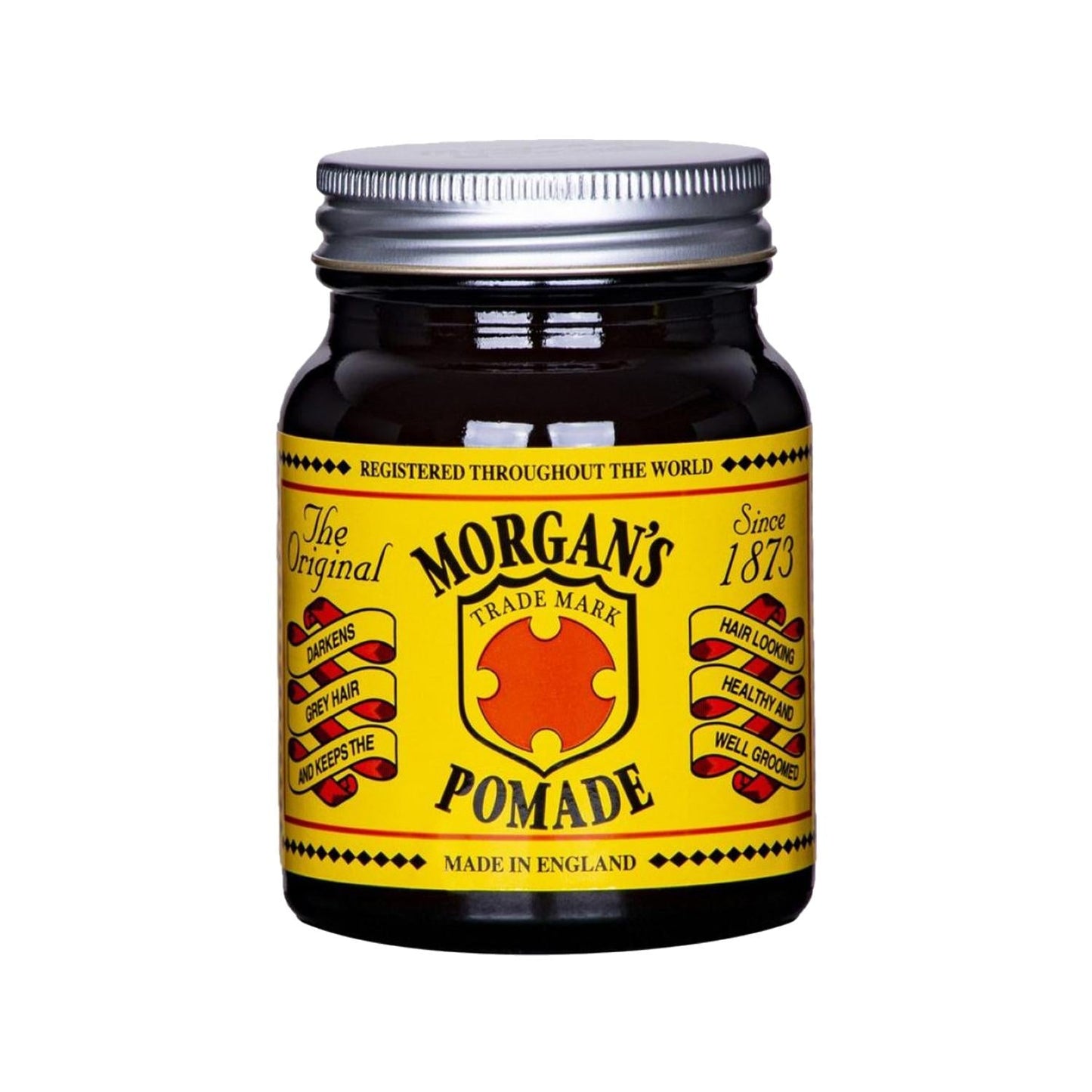 Morgan's Hair Darkening Pomade Yellow Label - Darkens & Styles Hair, 100g Beauty Care Bag