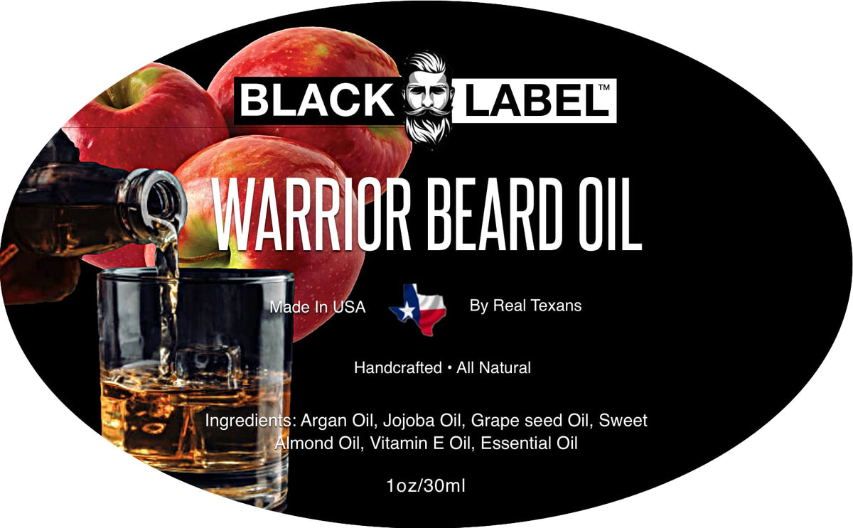 Warrior Beard Oil Blacklabel Beard Company