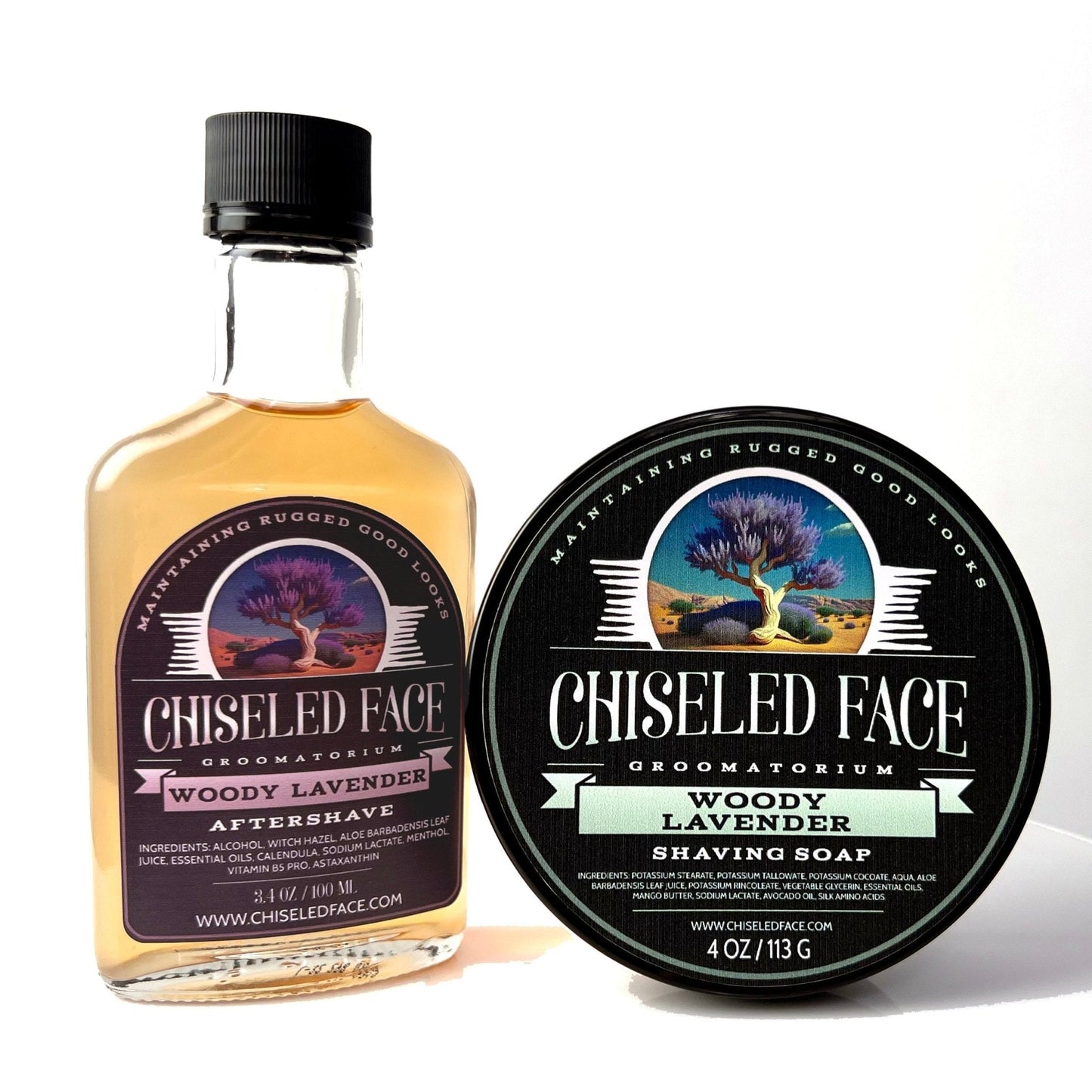 Woody Lavender - Aftershave Splash Chiseled Face