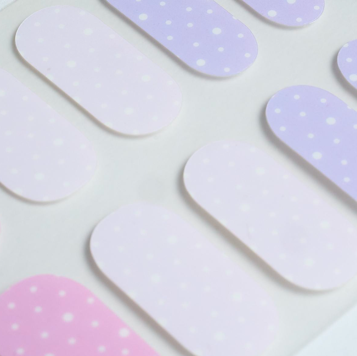 Pinks and Blues Gel Nails Candied Nails