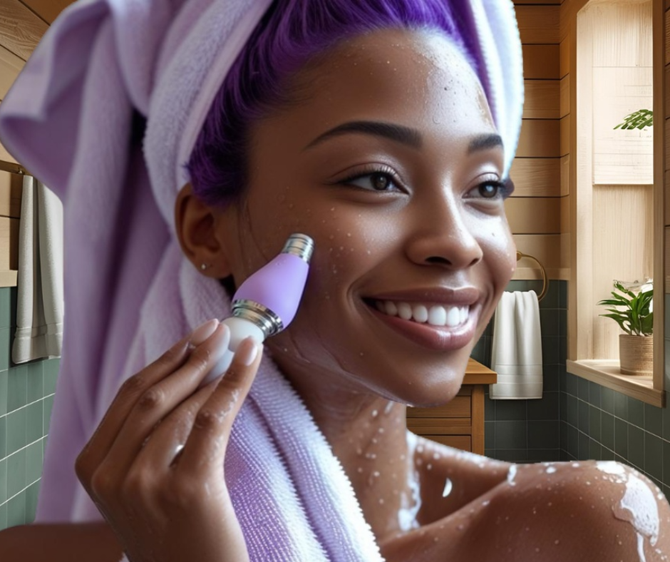 Exfoliating Pores handheld Electric Facial Cleansing gadget FLIPSTYLEZLLC