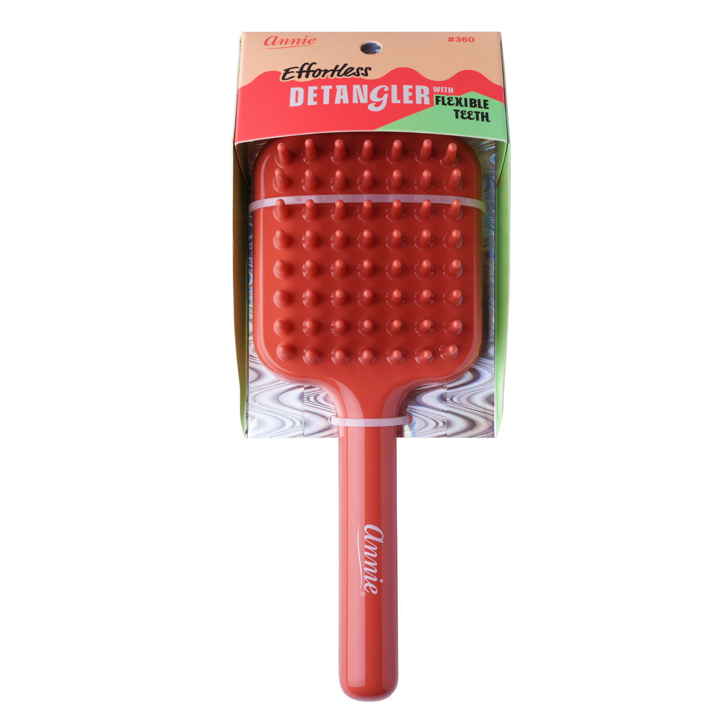 Annie Effortless Detangler Paddle Brush, 1 Count, Orange Annie International, Inc.