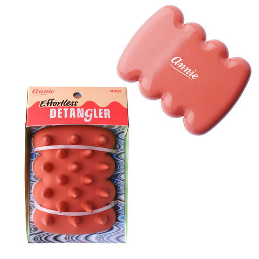 Annie Effortless Detangler Scalp Massage Brush, 1 Count, Orange Annie International, Inc.