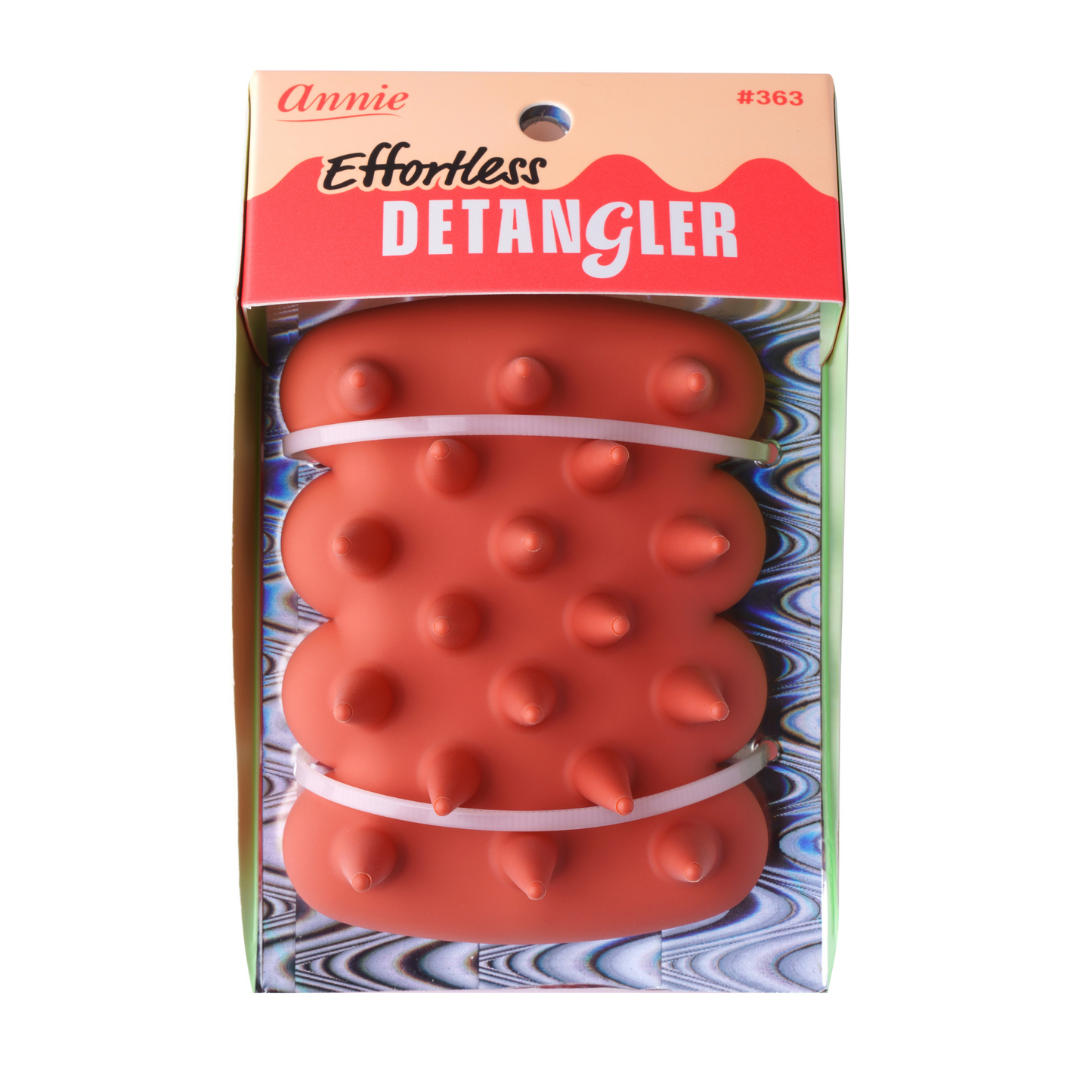 Annie Effortless Detangler Scalp Massage Brush, 1 Count, Orange Annie International, Inc.