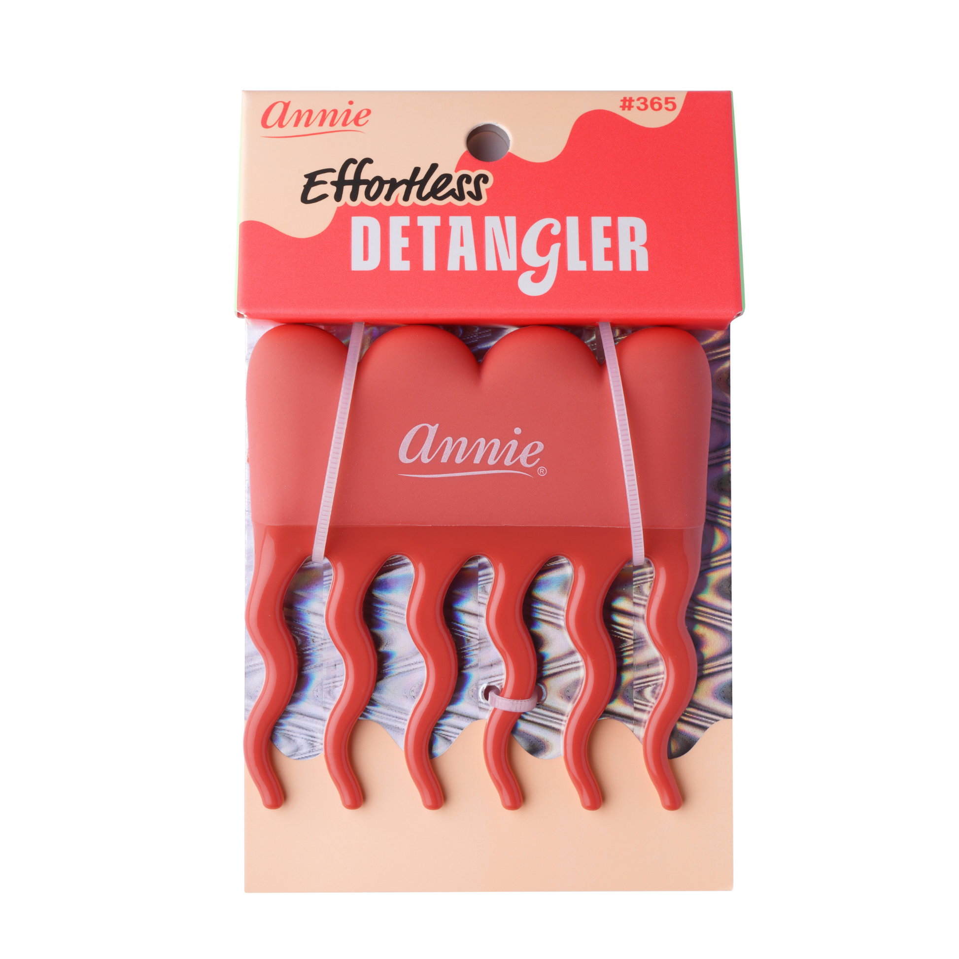 Annie Effortless Detangler Wavy Pik, 1 Count, Orange Annie International, Inc.
