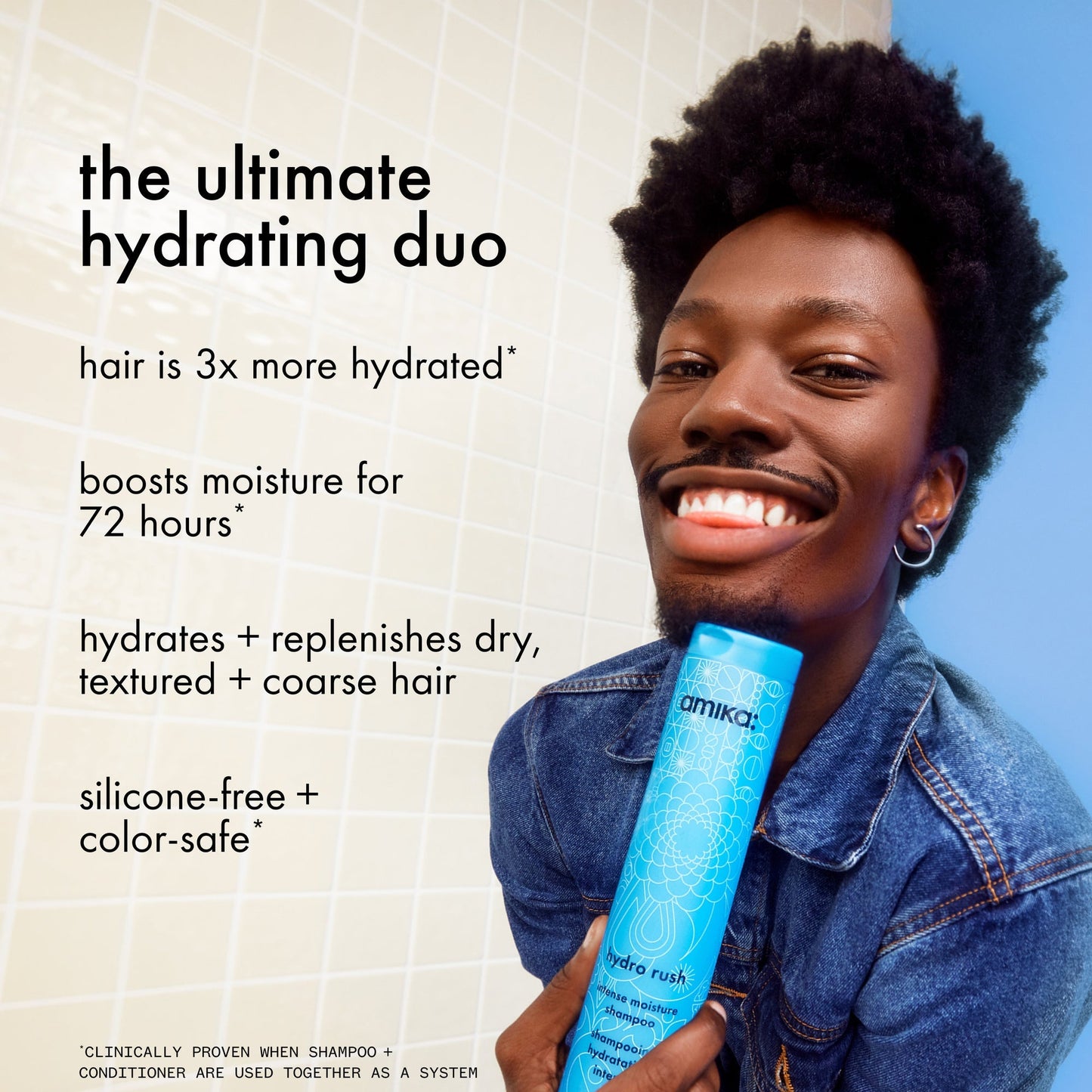 AMIKA HYDRO RUSH INTENSE MOISTURE SHAMPOO 9.2OZ