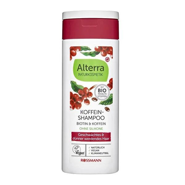 Alterra Caffeine & Biotin Shampoo for Damaged or Thinning Hair - 6.76 fl oz, Natural & Organic Hair Care Beauty Care Bag