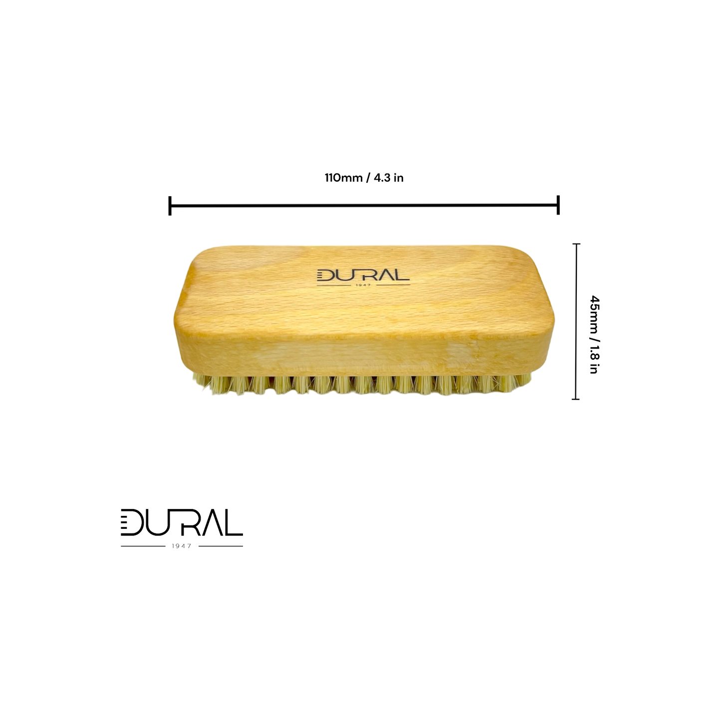 Dural Beech Wood Craftsman Hand & Nails Brush - 6 Rows