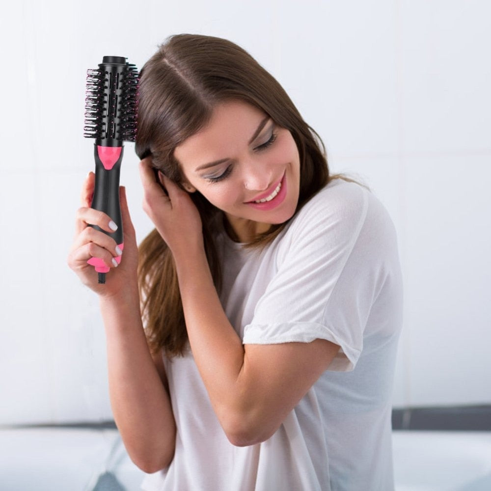 Multifunctional 2 in 1 Hair Dryer Volumizer Rotating Hot Hair Brush American Smart