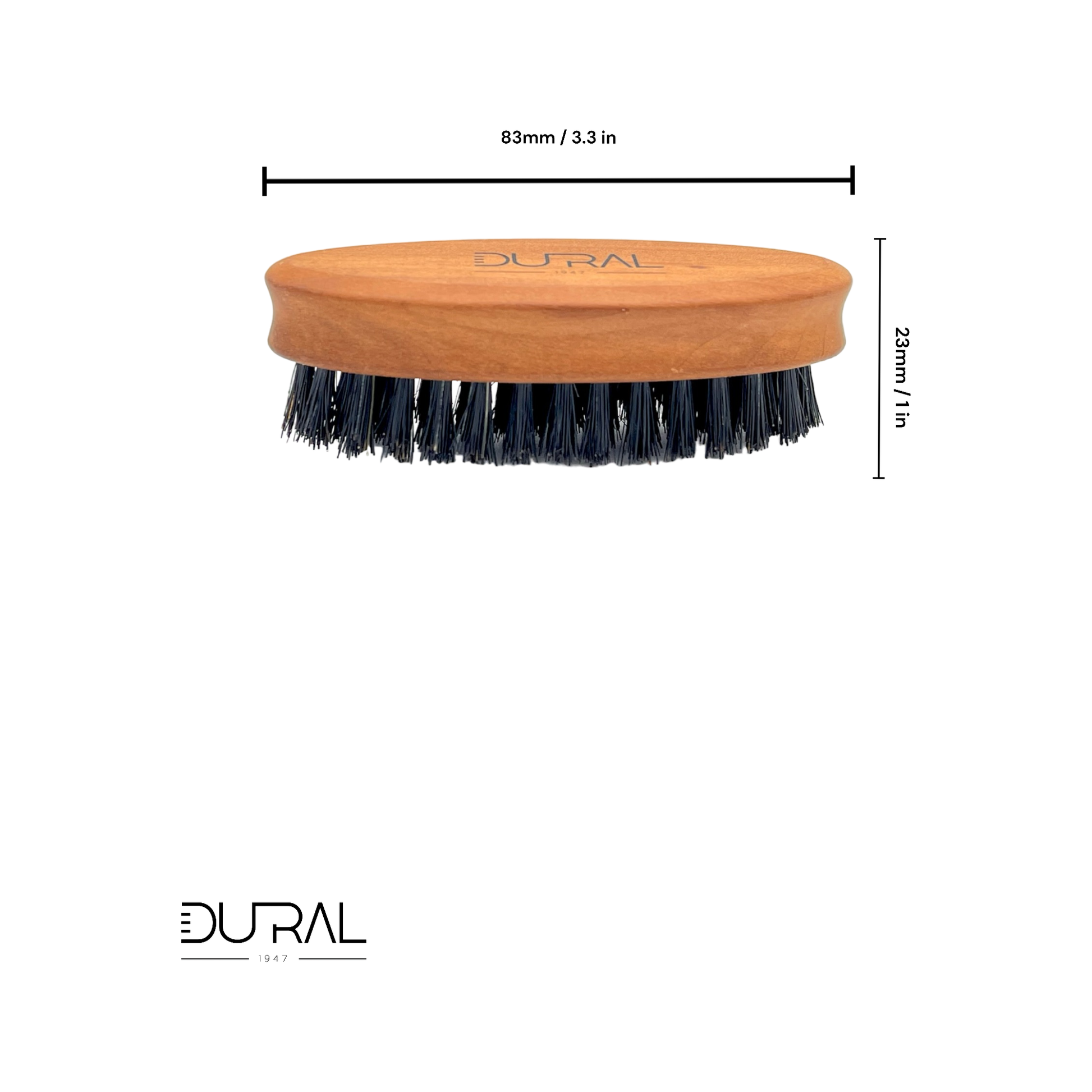 Dural Pear wood beard brush with soft natural bristles Pasteur Pharmacy