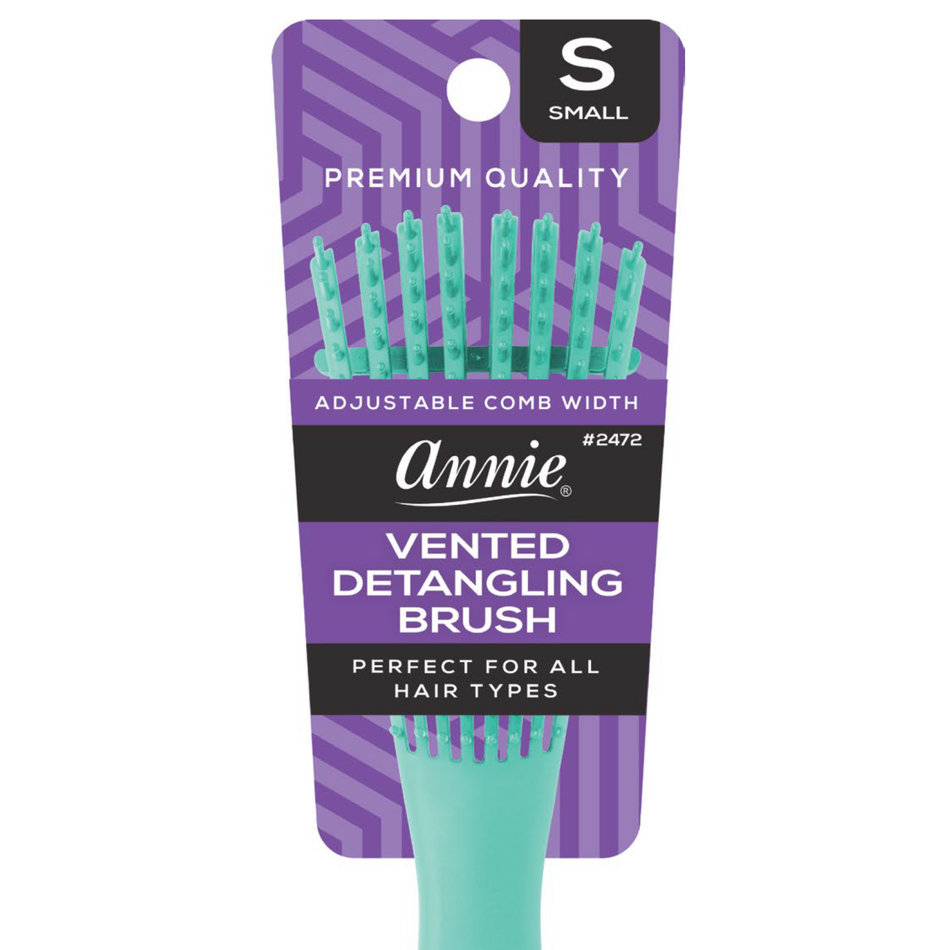 Annie Vented Detangler Brush Small, 1 Count, Assorted Colors Annie International, Inc.
