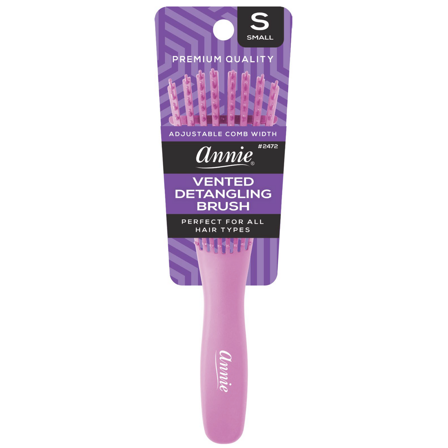 Annie Vented Detangler Brush Small, 1 Count, Assorted Colors Annie International, Inc.
