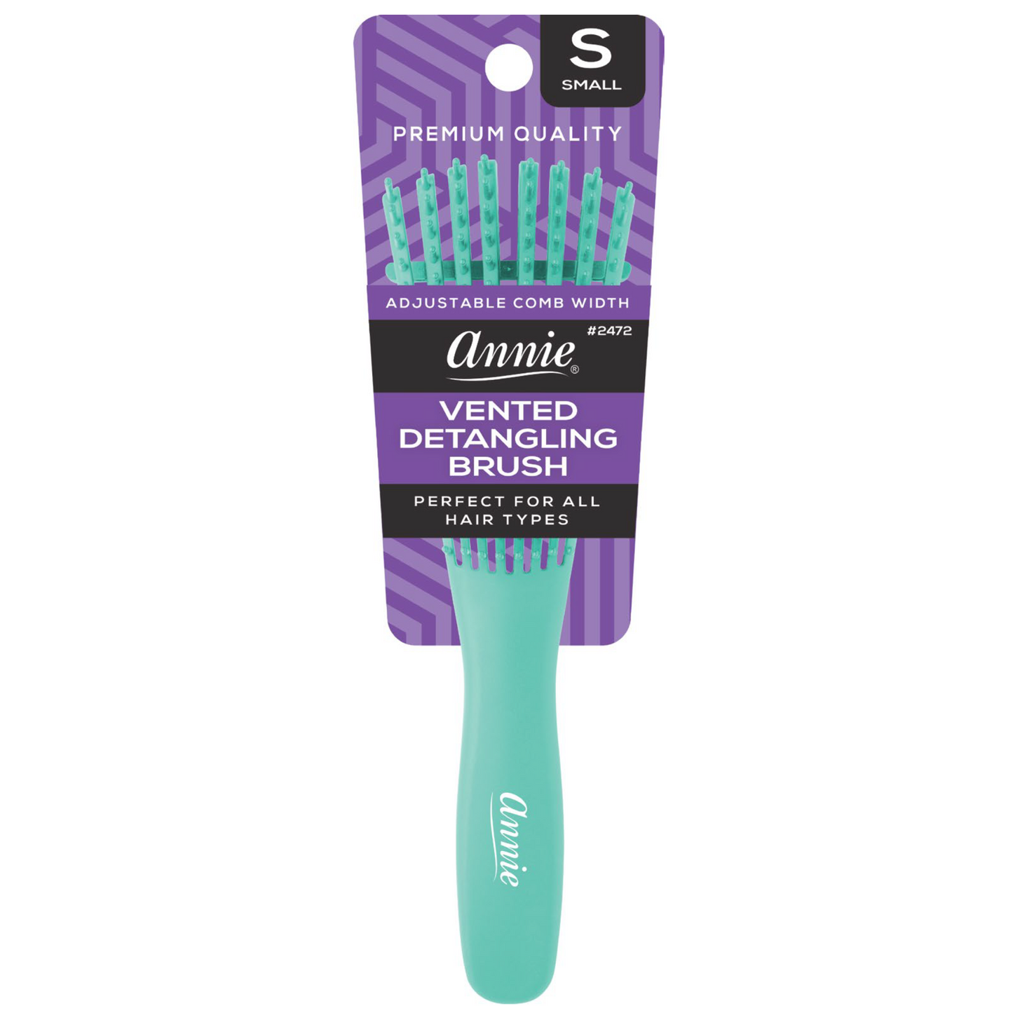 Annie Vented Detangler Brush Small, 1 Count, Assorted Colors Annie International, Inc.