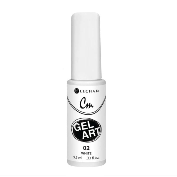 Lechat - CM Gel Art - 02 White .3oz Queen Nails & Beauty Supplies