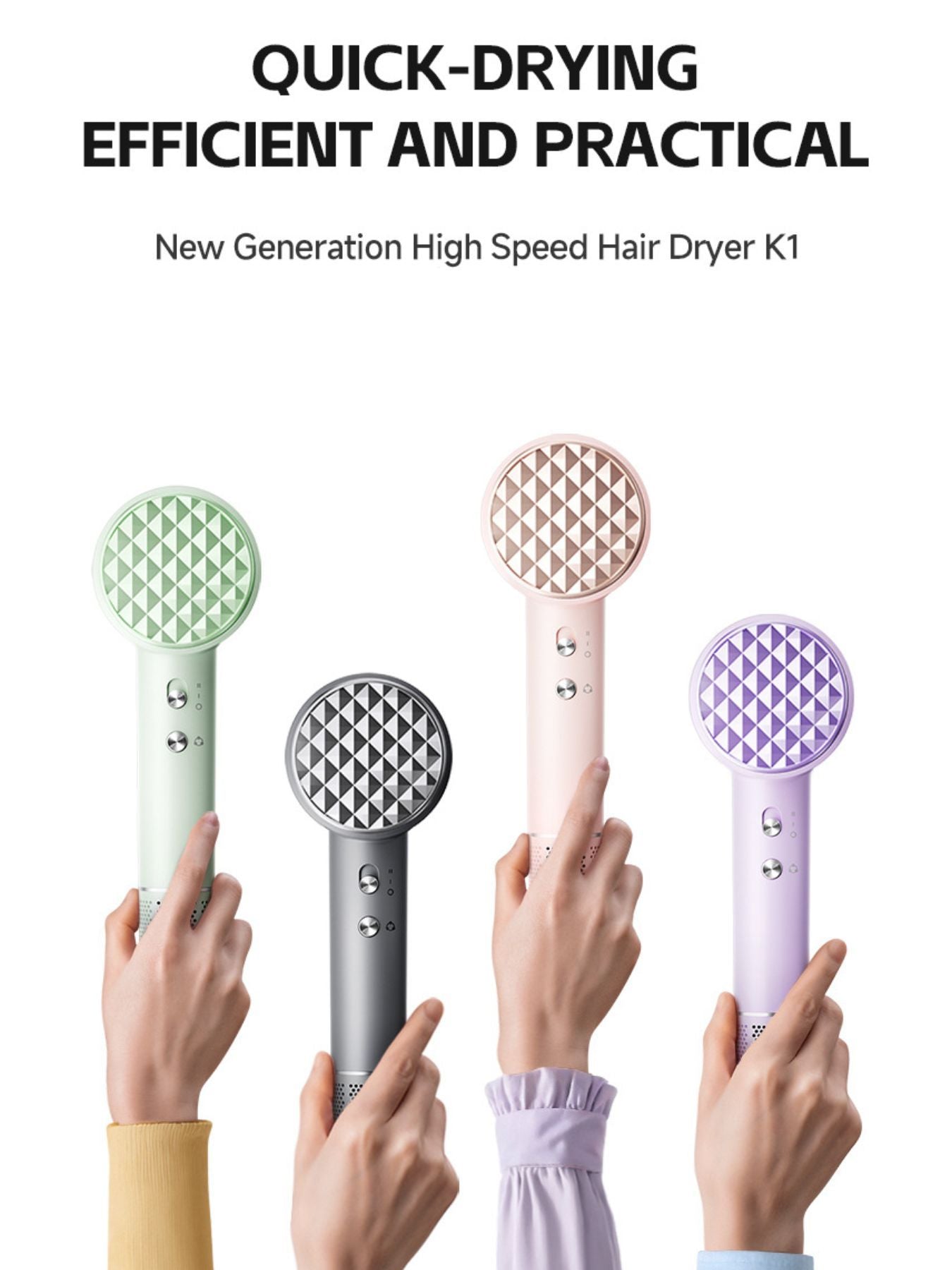 Lightweight High-Speed Hair Dryer Unique Oils