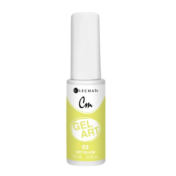Lechat - CM Gel Art - 03 Hot Yellow .3oz Queen Nails & Beauty Supplies