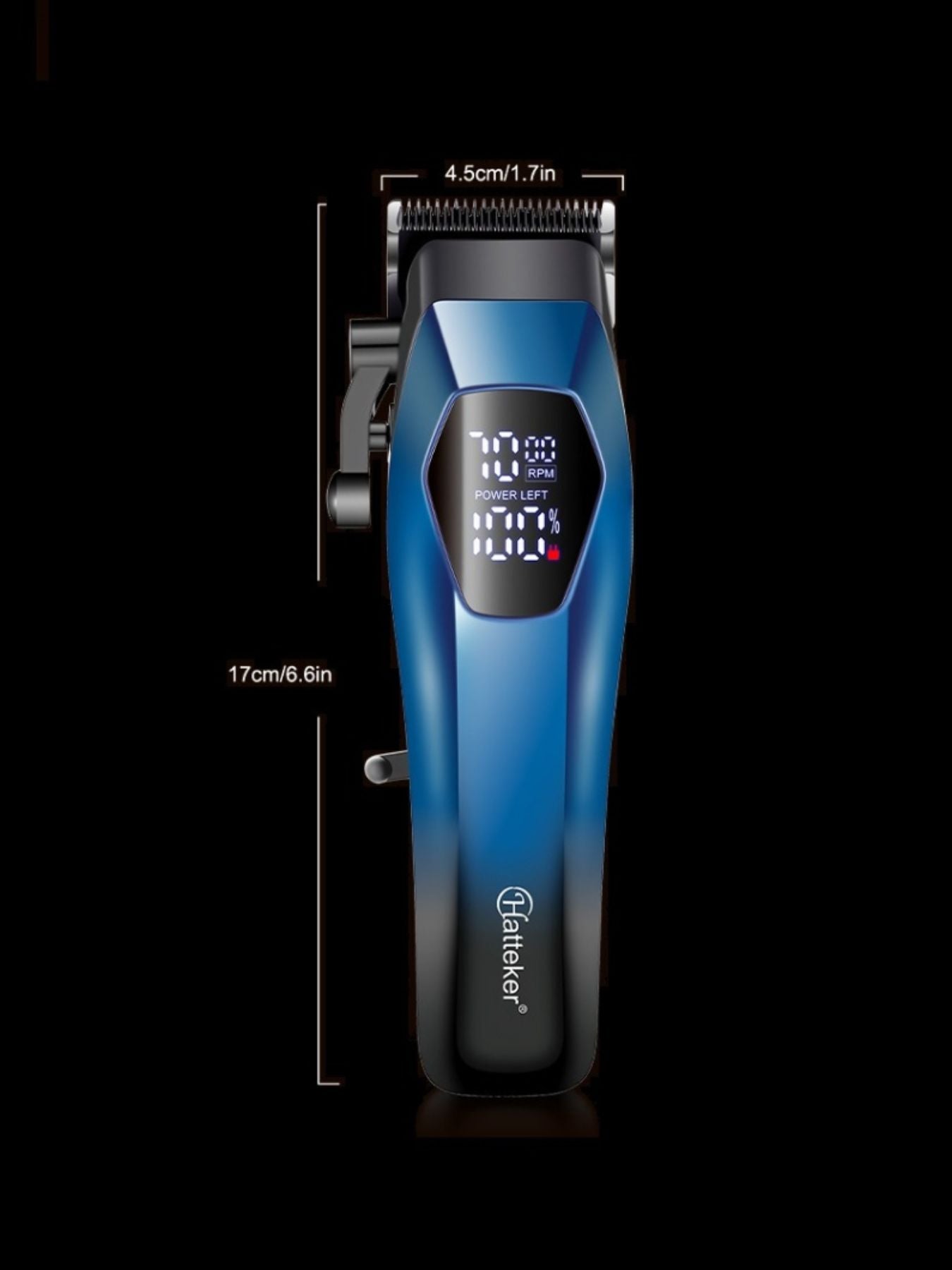 Cordless Hair Clipper with LED Display Unique Oils