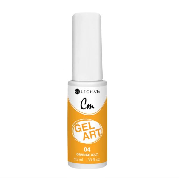Lechat - CM Gel Art - 04 Orange Jolt .3oz Queen Nails & Beauty Supplies