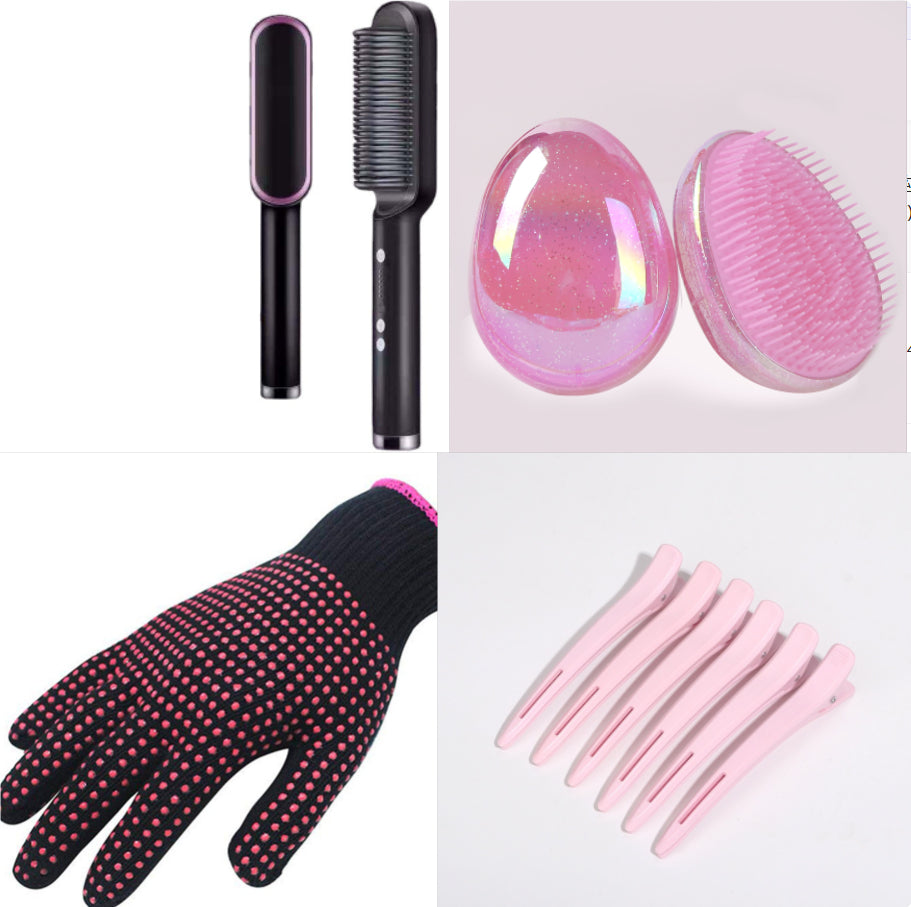 Multifunctional Electric Heating Hair Straightening Comb Elyvora LLC