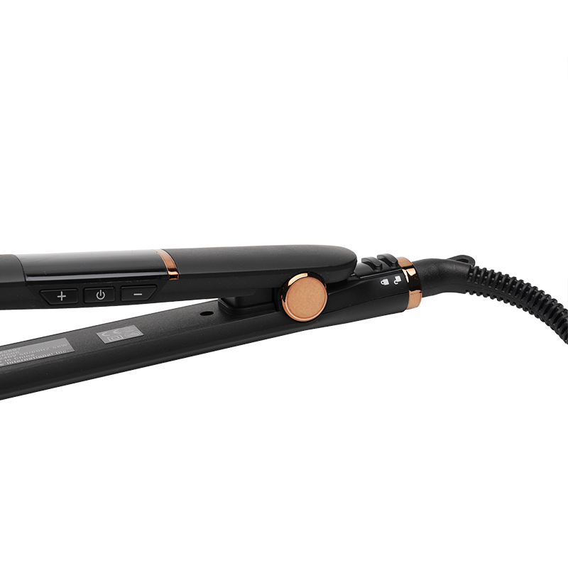 Hot & Hotter Extra Long Ceramic Digital Flat Iron 1in, Black Annie International, Inc.