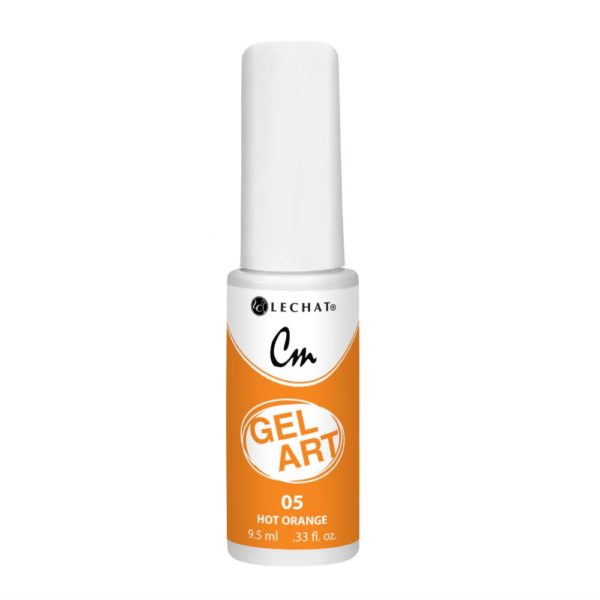 Lechat - CM Gel Art - 05 Hot Orange .3oz Queen Nails & Beauty Supplies