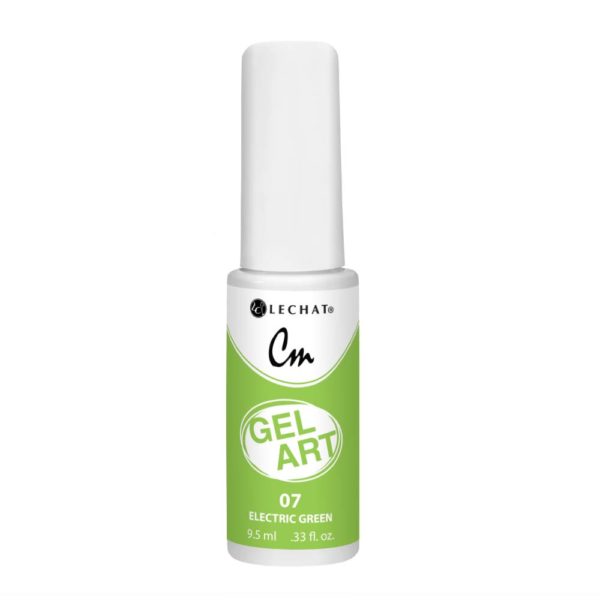 Lechat - CM Gel Art - 07 Electric Green .3oz Queen Nails & Beauty Supplies